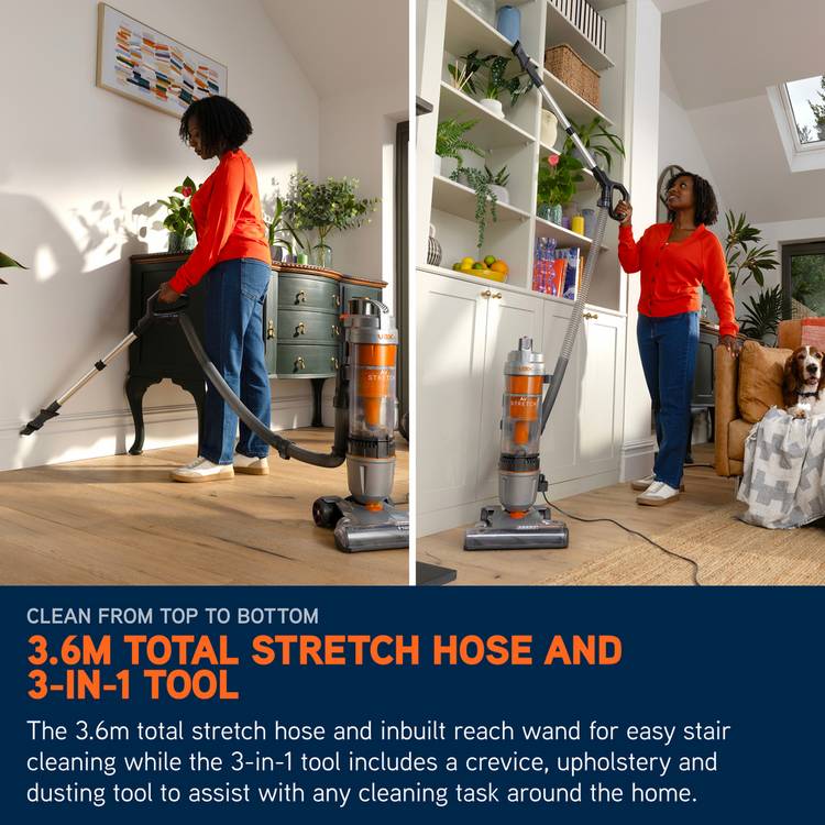 Vax Air Stretch bagless upright vacuum cleaner, UK version