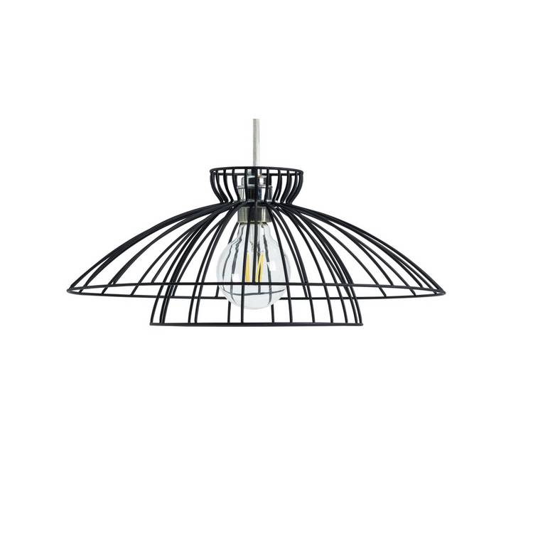 Argos Home Kiso black wire 2-tier lampshade 40cm, UK version