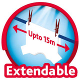 Vileda Cordomatic retractable washing line 15m - British product