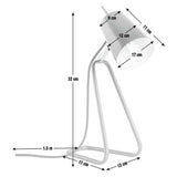 Habitat Lizzie desk lamp orange imported from the UK