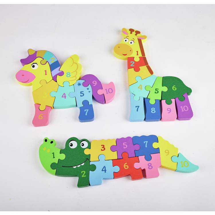 Chad Valley wooden animal jigsaw puzzle 30 piece - British product