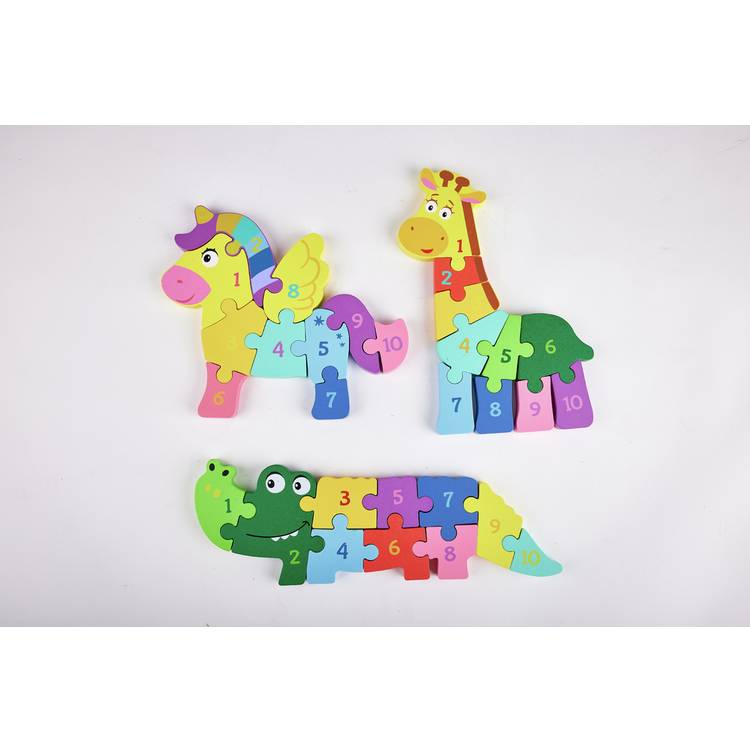 Chad Valley wooden animal jigsaw puzzle 30 piece - British product