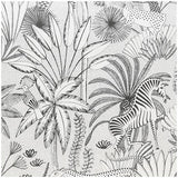 Habitat black white jungle print bedding set single - British product