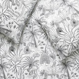 Habitat black white jungle print bedding set single - British product