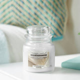 Argos Yankee Candle White Linen & Lace Medium Scented Candle- Buy online at McGrocer