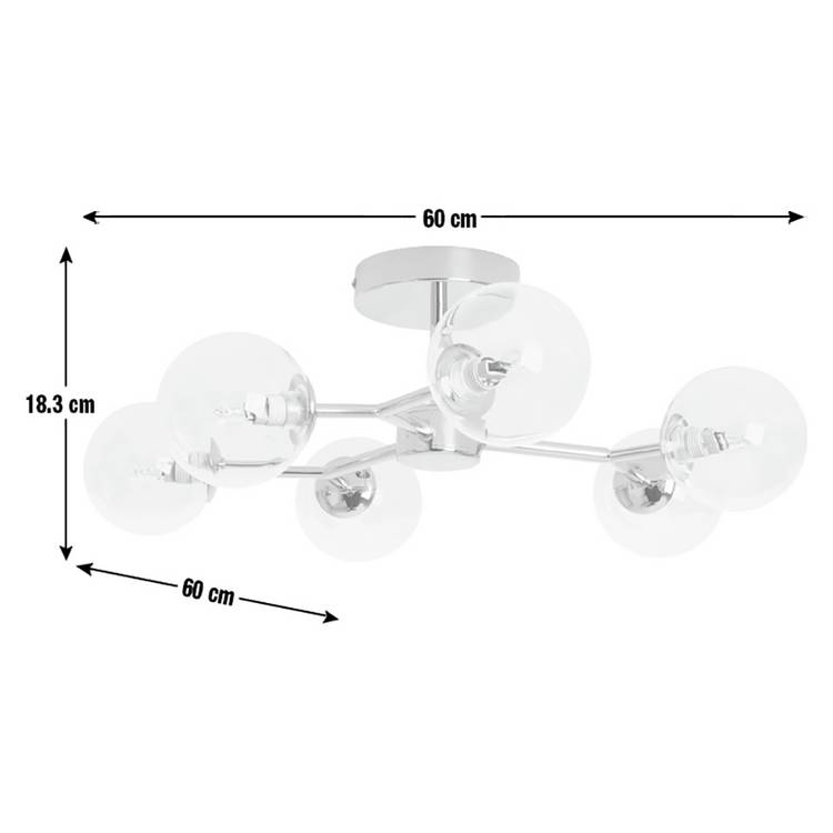 Argos Home Molecular flush ceiling light in brass - British brand