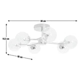 Argos Home Molecular flush ceiling light in brass - British brand