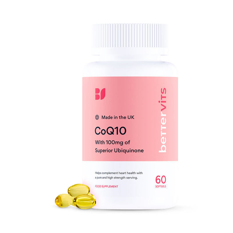 CoQ10 supplement 60 softgels, UK version