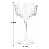 Argos Home pressed champagne coupe glasses set, imported from the UK