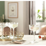 Argos Argos Home Pressed Set of 4 Champagne Coupe Glasses- Buy online at McGrocer
