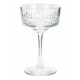 Argos Home pressed champagne coupe glasses set, imported from the UK