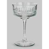 Argos Home pressed champagne coupe glasses set, imported from the UK