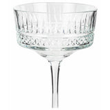 Argos Home pressed champagne coupe glasses set, imported from the UK