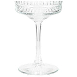 Argos Home pressed champagne coupe glasses set, imported from the UK