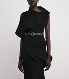 Issey Miyake leather Fork belt 2.5cm, imported from the UK