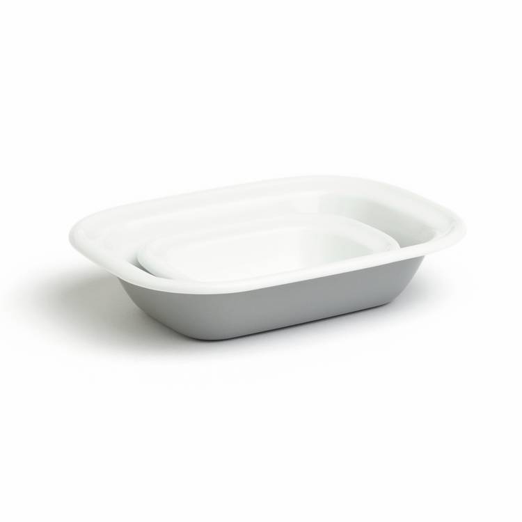 Habitat enamel pie dish set of 2 sizes, UK version