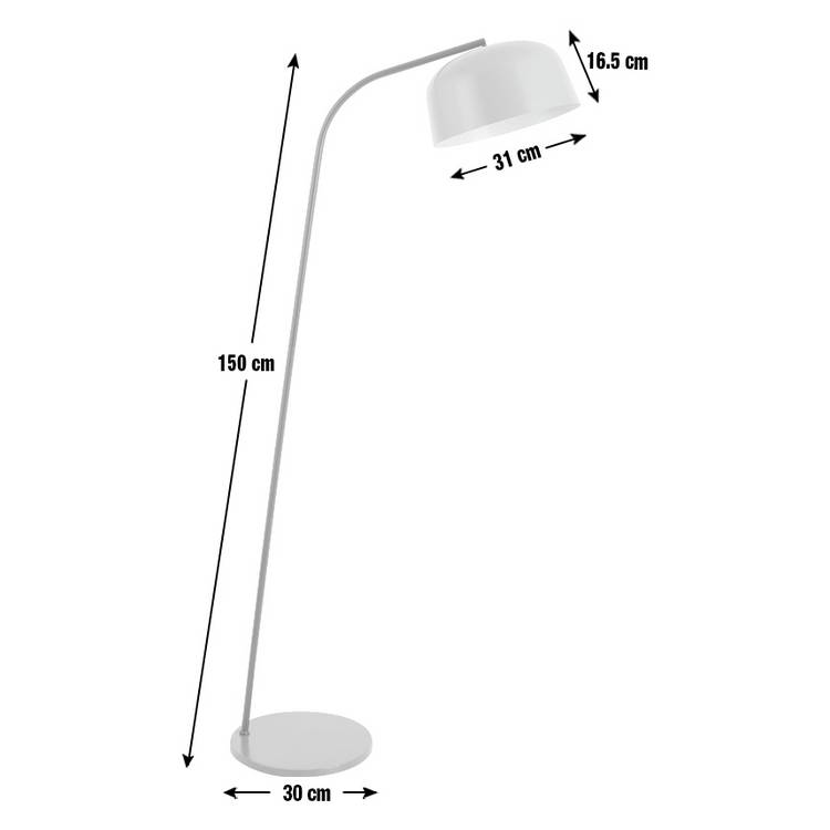 Habitat Eero floor lamp adjustable head retro (British brand)