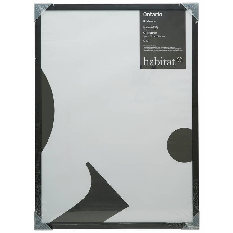 Habitat black wooden picture frame 53x75cm - British product