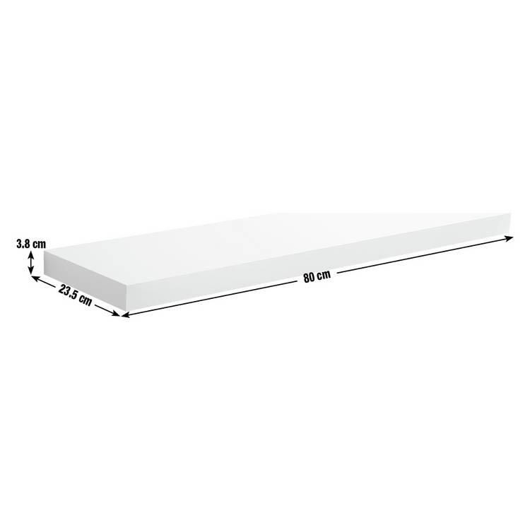 Argos Home Jak floating shelf grey gloss 80cm, UK version