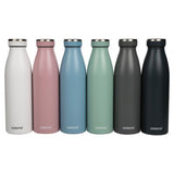 Sistema Stainless Steel Water Bottle Assorted Colours (British brand)