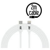 Juice 2m Lightning to USB-C cable white - British product
