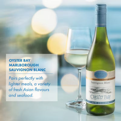 Oyster Bay Marlborough Sauvignon Blanc 750ml, imported from the UK