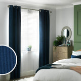 Argos Habitat Cord Eyelet Curtains Navy 117x137cm- Buy online at McGrocer
