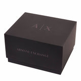 Armani Exchange men's watch set black IP 46mm, UK version