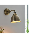 Gallery Home antique brass Langley wall light, UK version