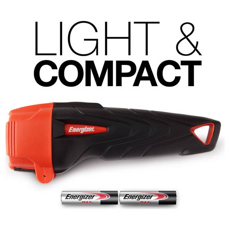Energizer compact rubber LED torch 60 lumens with stand (British brand)