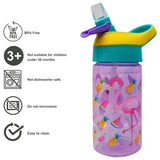 Zak bottle set Flamingo and Donut 0.45ml, imported from the UK