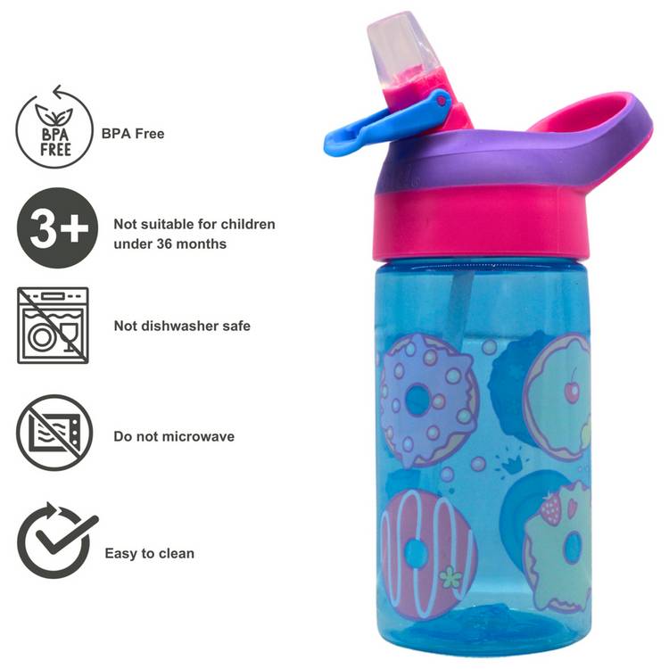 Zak bottle set Flamingo and Donut 0.45ml, imported from the UK