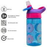 Zak bottle set Flamingo and Donut 0.45ml, imported from the UK