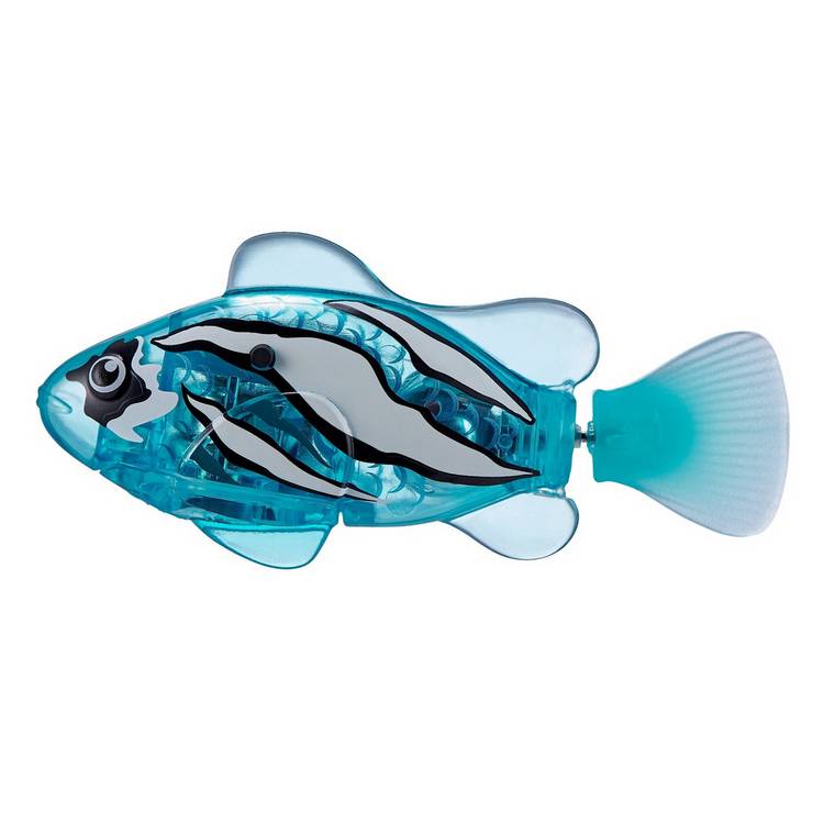Zuru robotic fish toy swimming underwater, UK version