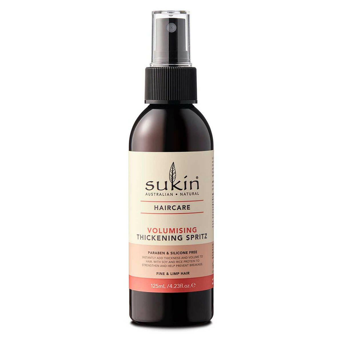 Sukin Volumising Thickening Spritz 125ml Natural Hair Spray, Gel & Mousse Boots