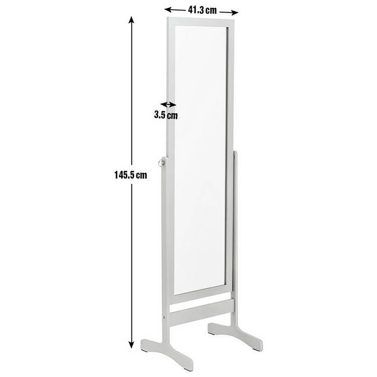 Argos Home grey cheval mirror 146x41cm - British product