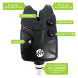 Matt Hayes bite alarms set of 2 - British product