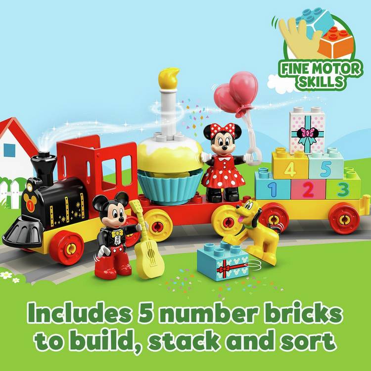 LEGO DUPLO Disney Mickey and Minnie birthday train set 22 pieces - British product