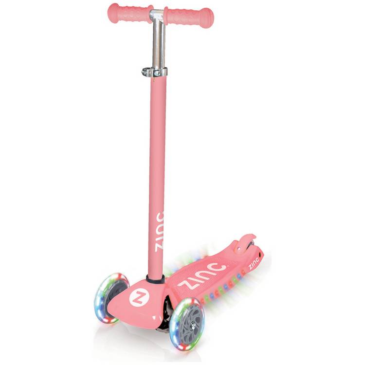 Zinc T-Motion light up scooter in pink (British brand)