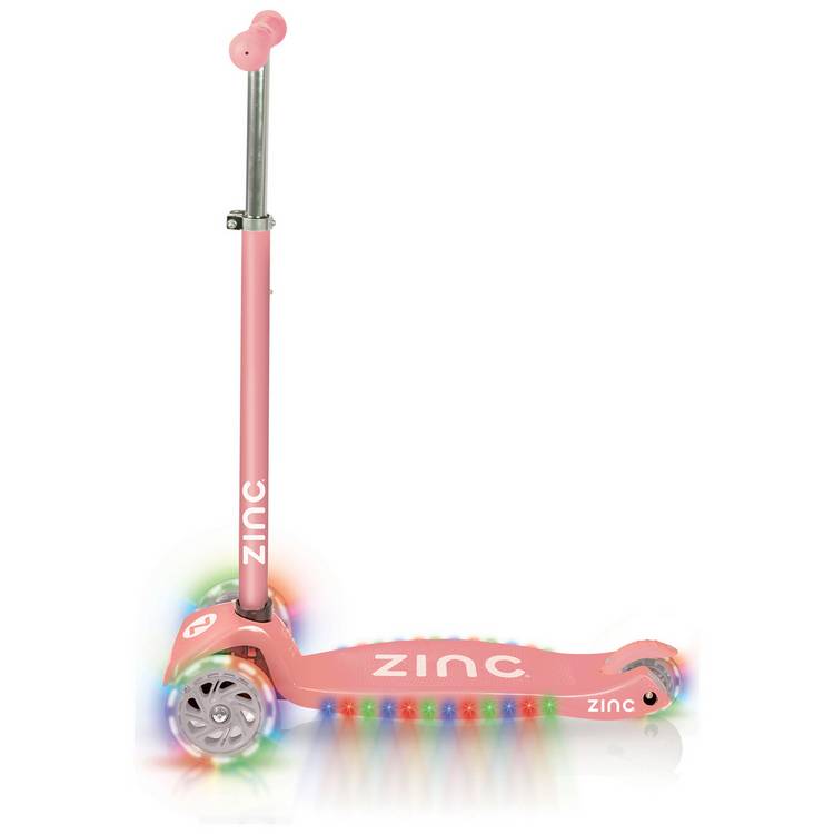 Zinc T-Motion light up scooter in pink (British brand)
