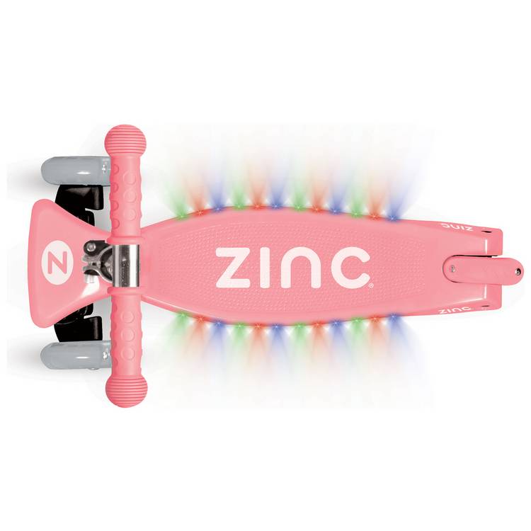 Zinc T-Motion light up scooter in pink (British brand)