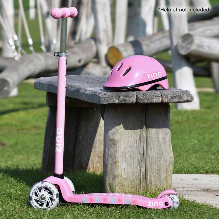 Zinc T-Motion light up scooter in pink (British brand)