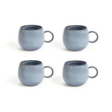 Habitat stoneware mugs set of 4 blue (British brand)