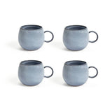 Habitat stoneware mugs set of 4 blue (British brand)