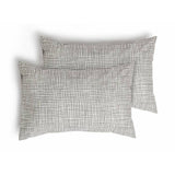 Habitat white black check pillowcase pair (British brand)