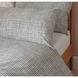 Habitat white black check pillowcase pair (British brand)