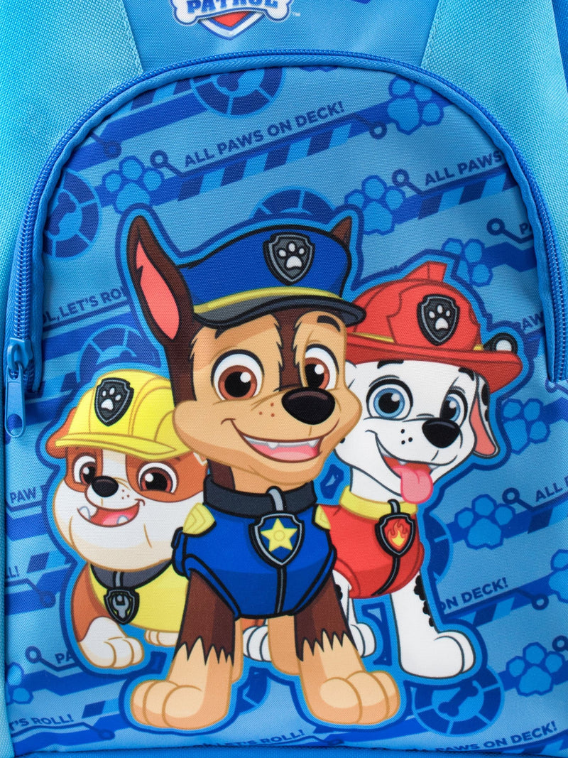 PAW Patrol blue backpack with Marshall Chase Rubble - British product