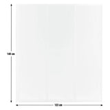 Argos Home folding shower screen white 1400x1230mm, UK version