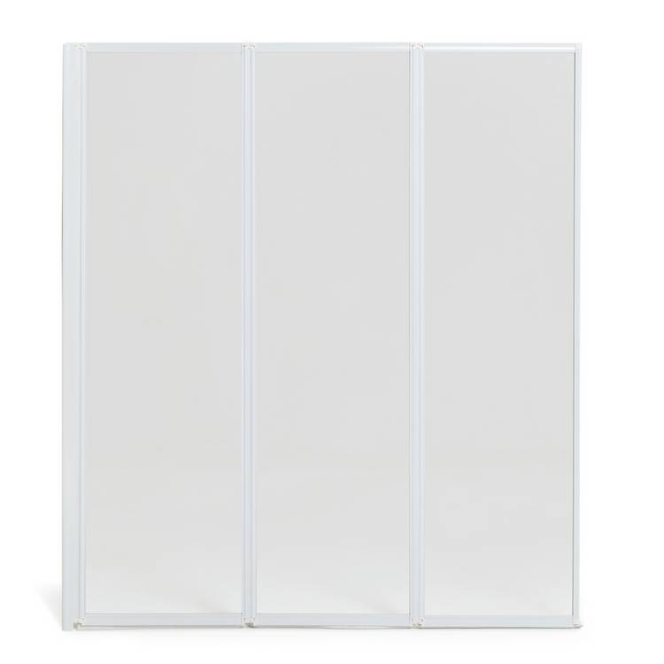 Argos Home folding shower screen white 1400x1230mm, UK version