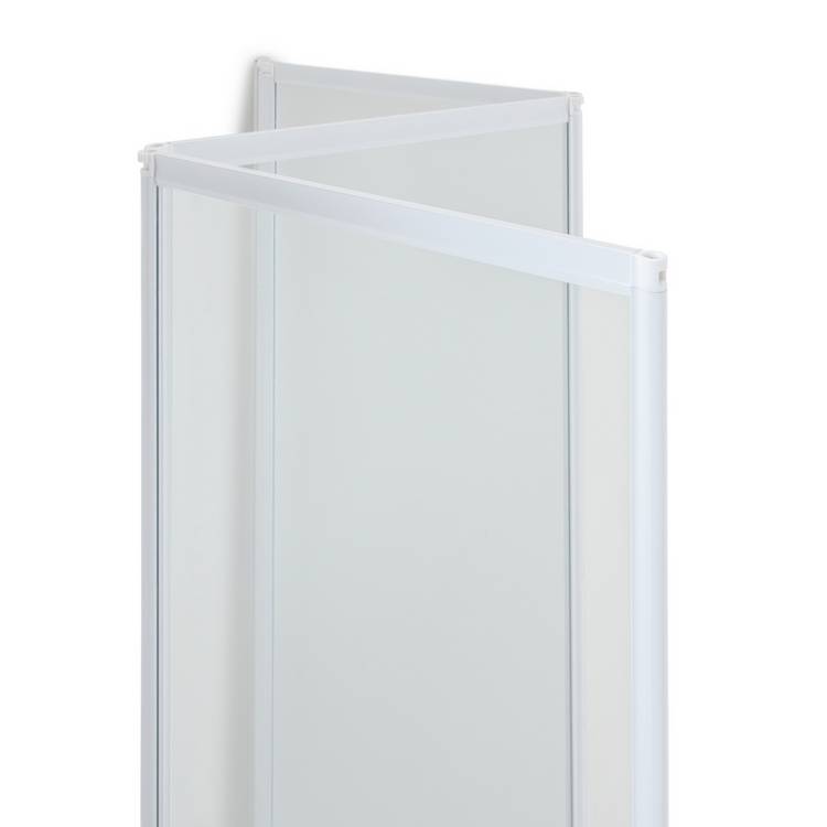 Argos Home folding shower screen white 1400x1230mm, UK version